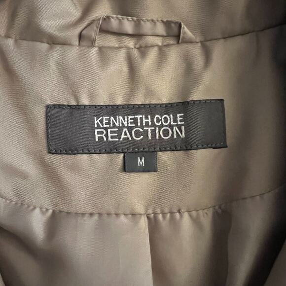 Keneth Cole Reaction Beige Trench Coat, M - Picture 5 of 6